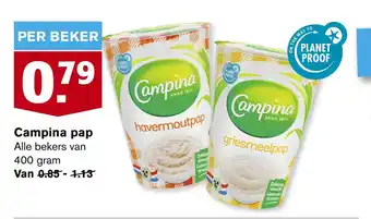 Hoogvliet Campina pap aanbieding