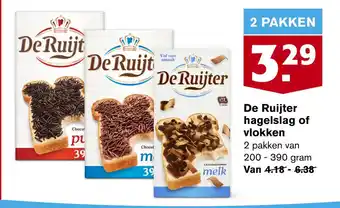 Hoogvliet De ruijter hagelslag of vlokken aanbieding