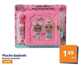 Action Pluche dagboek aanbieding