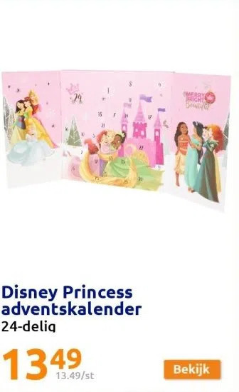 Action Disney princess adventskalender aanbieding