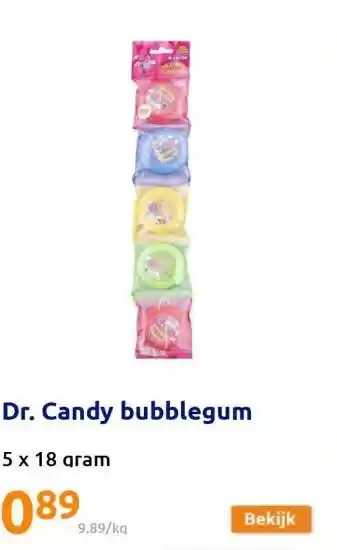 Action Dr. candy bubblegum aanbieding