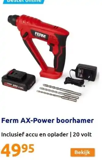 Action Ferm ax-power boorhamer aanbieding