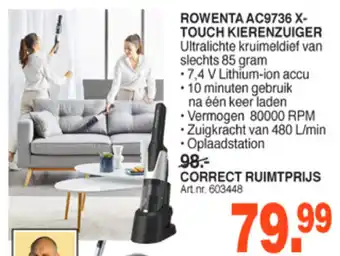 Correct Rowenta Kierenzuiger | AC9736 X-Touch aanbieding