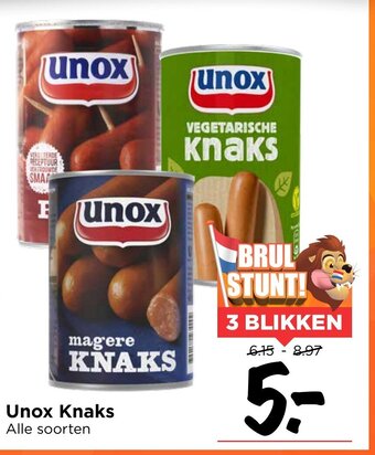 Vomar Voordeelmarkt Unox knaks aanbieding