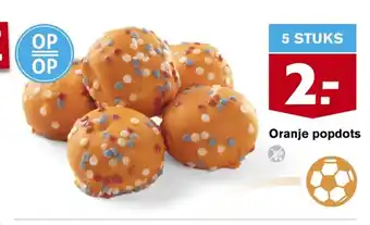 Hoogvliet Oranje popdots aanbieding