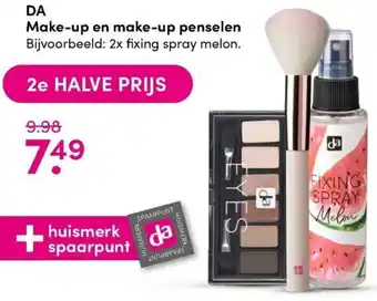 DA DA Make-Up en make-up penselen 2st aanbieding