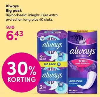 DA Always bigpack aanbieding