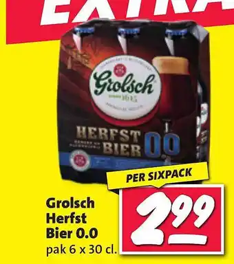 Nettorama Grolsch herfst bier 0.0 aanbieding