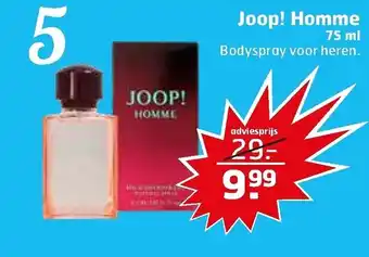 Trekpleister Joop! Homme bodyspray 75ml aanbieding