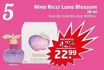 Trekpleister Nina Ricci Luna Blossom edt 30ml aanbieding