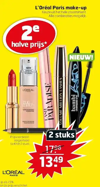 Trekpleister L'Oreal Paris Make-Up 2st aanbieding