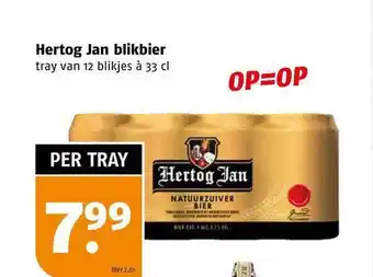 Poiesz Hertog jan blikbier aanbieding