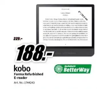 MediaMarkt Kobo forma refurbished e-reader aanbieding