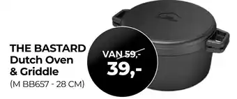 EP Beerepoot The bastard dutch oven & griddle (m bb657-28 cm) aanbieding