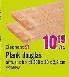 Hornbach Plank Douglas 300 X 20 X 2.2 Cm aanbieding