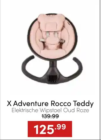 Baby & Tiener X adventure rocco teddy elektrische wipstoel oud roze aanbieding