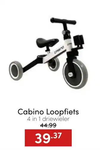 Baby & Tiener Cabino loopfiets 4 in 1 driewieler aanbieding