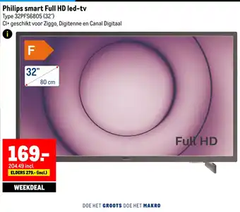 Makro Philips smart full hd led-tv aanbieding