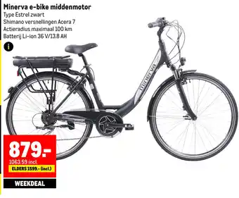 Makro Minerva e-bike middenmotor aanbieding