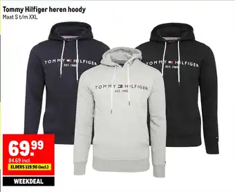 Makro Tommy hilfiger heren hoody aanbieding