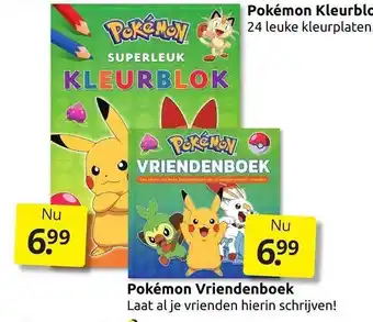 Boekenvoordeel Pokémon kleurblok pokémon vriendenboek aanbieding