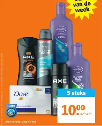 Albert Heijn Alle andrelon, dove en axe aanbieding