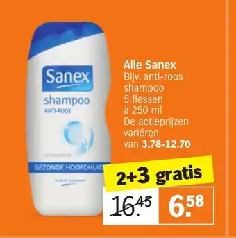 Albert Heijn Alle sanex 2+3 gratis 250ml aanbieding