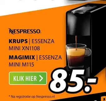 Expert Nespresso krups essenza mini XN1108 aanbieding