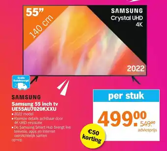 Albert Heijn Samsung 55 inch tv UE55AU7020KXXU aanbieding