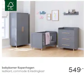 Baby & Tiener babykamer Kopenhagen aanbieding