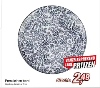 Kik Porseleinen bord ca. 23 cm aanbieding