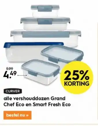 Blokker Alle vershouddozen grand chef eco en smart fresh eco aanbieding