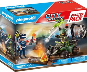 Bol.com Playmobil starterpack city action politie: gevarentraining - 70817 aanbieding