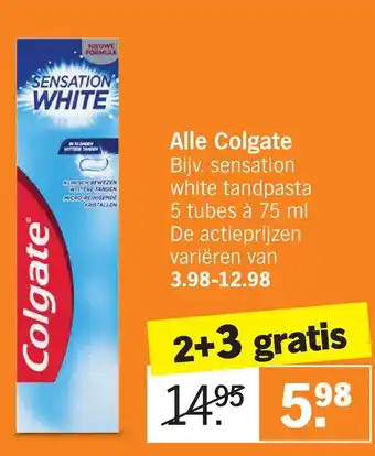 Albert Heijn Alle colgate aanbieding