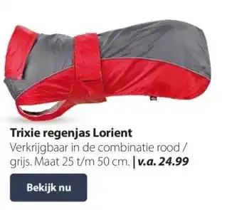 Boerenbond Trixie regenjas lorient aanbieding
