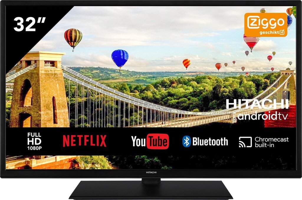 Hitachi 32hae4350 32 inch / 81 cm full hd android smart tv met ingebouwde chromecast hdr