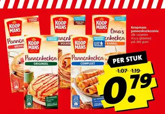 Boni Koopmans Pannenkoekenmix 400 gram aanbieding