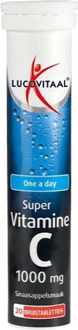 Bol.com Lucovitaal super vitamine c 1000mg voegingssupplement - 20 bruistabletten aanbieding