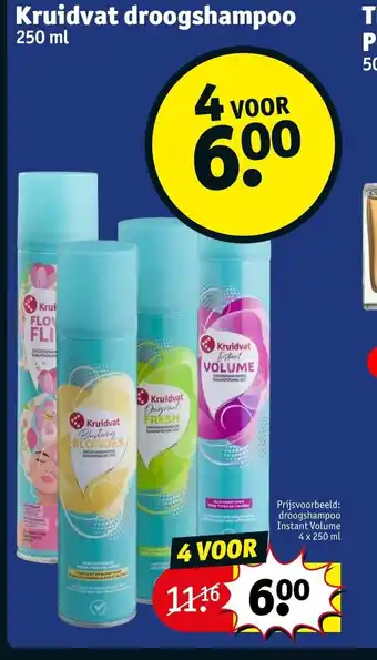 Kruidvat droogshampoo aanbieding