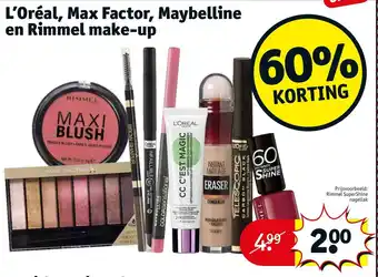 Kruidvat L'Oreal, Max Factor, Maybelline en Rimmel make-up aanbieding