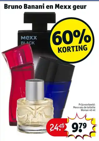 Kruidvat Bruno Banani en Mexx geur aanbieding