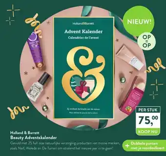 Holland & Barrett Beauty adventskalender aanbieding