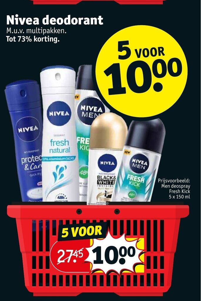 Nivea deodorant aanbieding bij Kruidvat