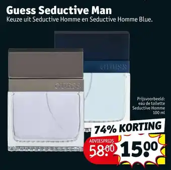 Kruidvat Guess Seductive Man aanbieding