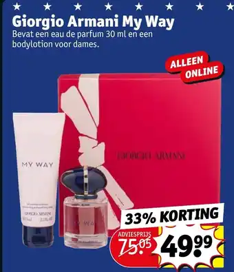 Kruidvat Giorgio Armani My Way aanbieding