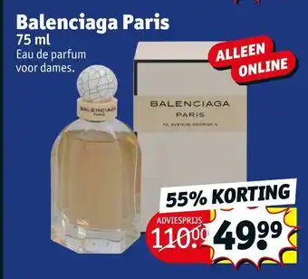 Kruidvat Balenciaga Paris 75 ml aanbieding