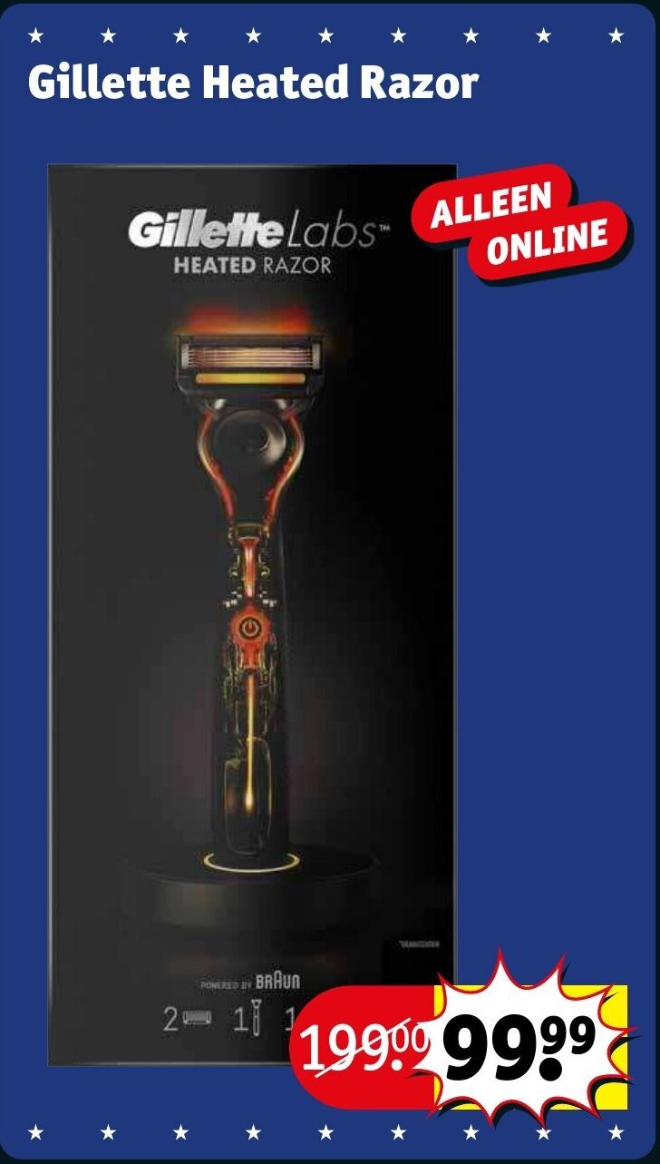 Gillette Heated Razor aanbieding bij Kruidvat