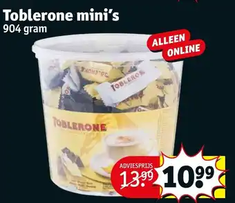 Kruidvat Toblerone mini' 904 gram aanbieding