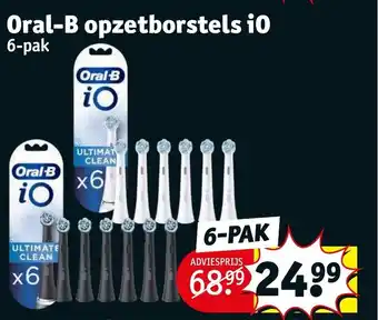 Kruidvat Oral-B opzetborstels i0 6-pak aanbieding