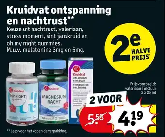 Kruidvat Ontspanning en nachtrust** aanbieding